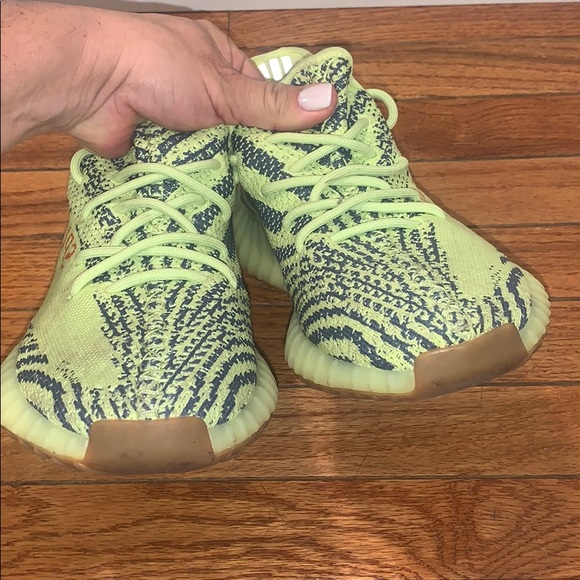 ADIDAS 350 YEEZY BOAST FROZEN YELLOW GREY SNEAKER - Picture 16 of 16